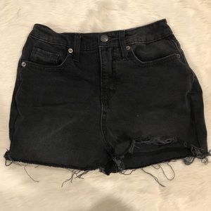 Vintage high waisted shorts black